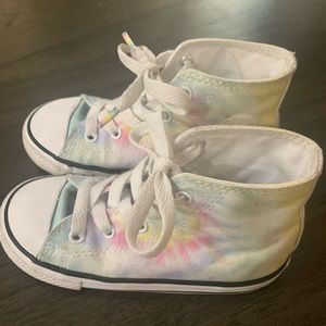 Toddler girls tie dye Converse